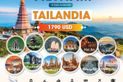 VIAJE POR VIETNAM Y TAILANDIA – 15 DIAS 14 NOCHES