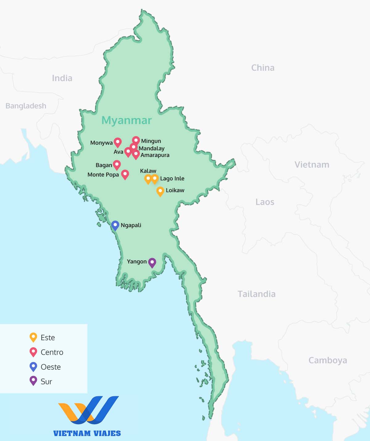 guía viajar Myanmar